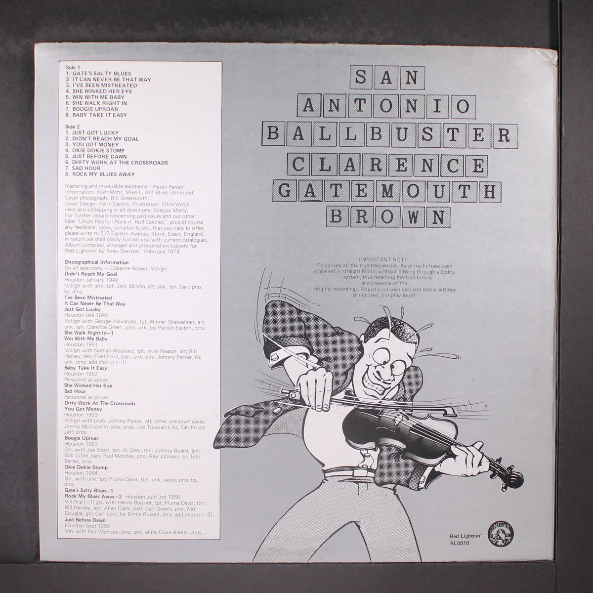 san antonio ballbuster by CLARENCE 'GATEMOUTH' BROWN