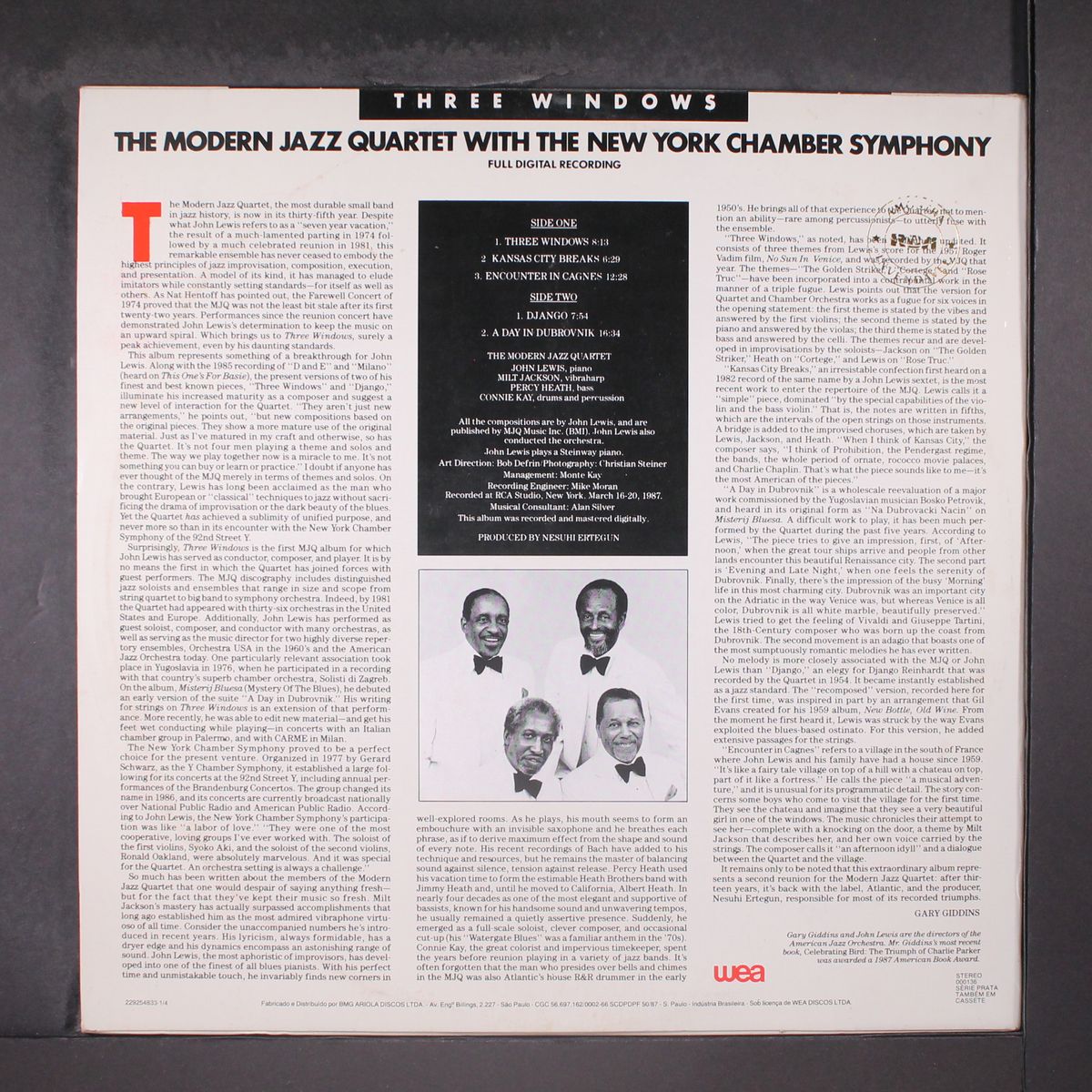 three windows by MODERN JAZZ QUARTET