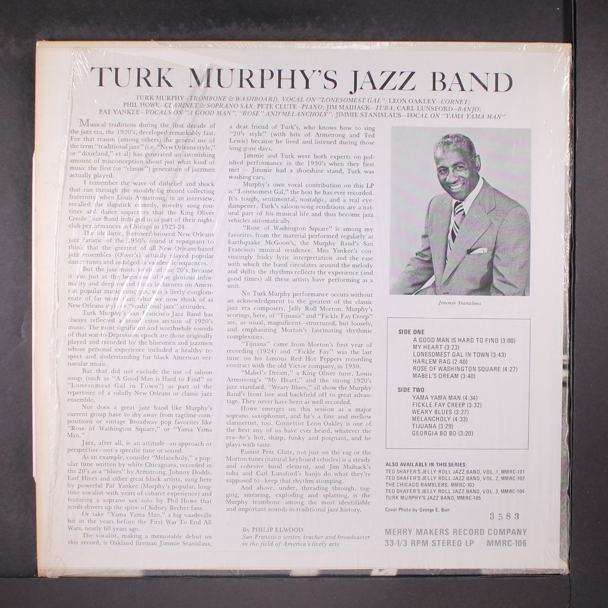 turk murphy's jazz band by TURK MURPHY'S JAZZ BAND