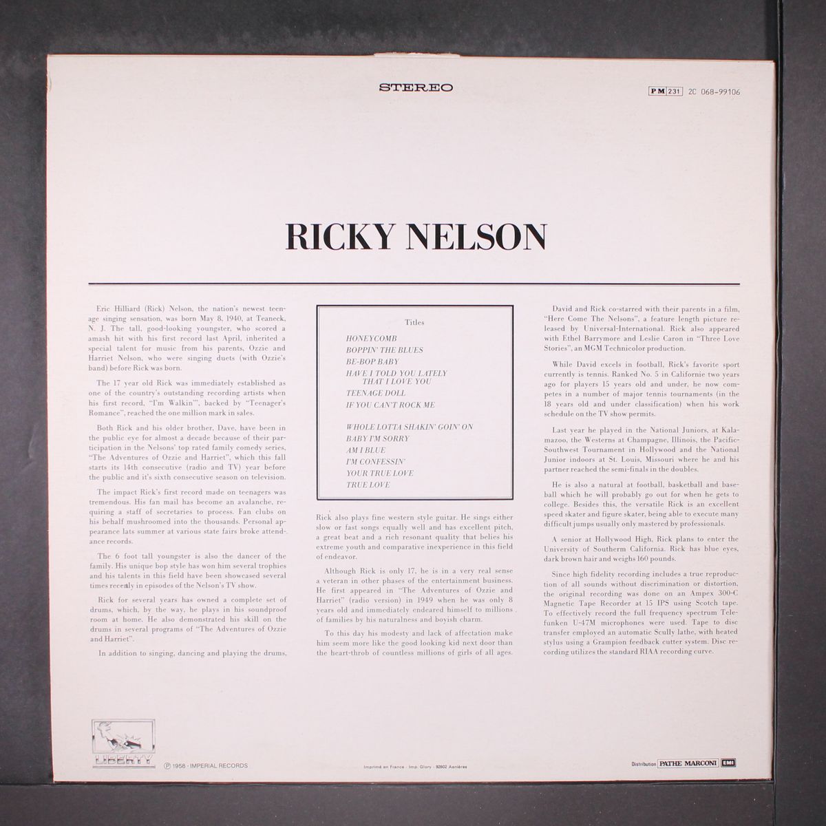 ricky by RICKY NELSON