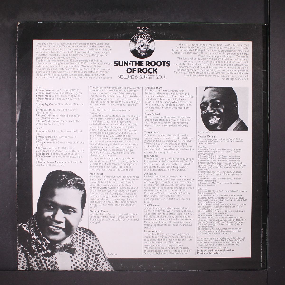 sun - the roots of rock, vol. 6; sunset soul by VARIOUS