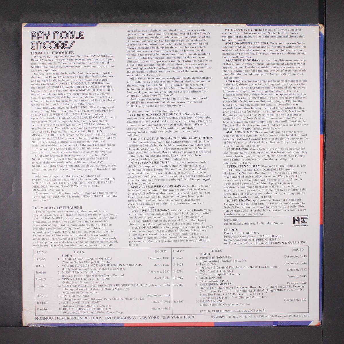 encores by RAY NOBLE