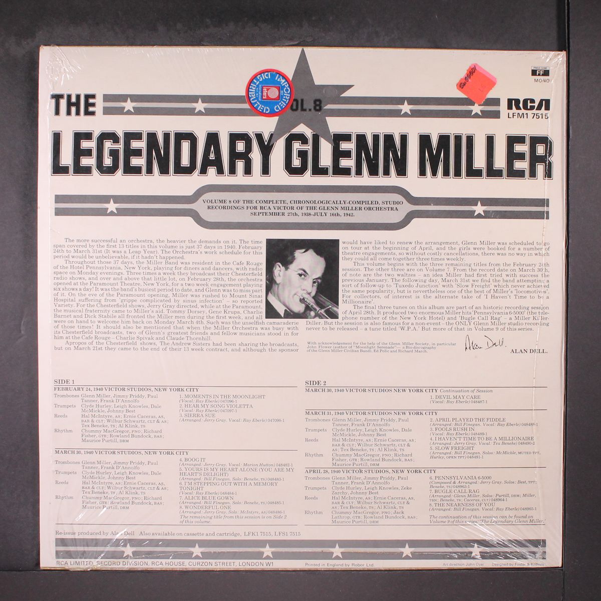 the legendary glenn miller vol. 8 by GLENN MILLER