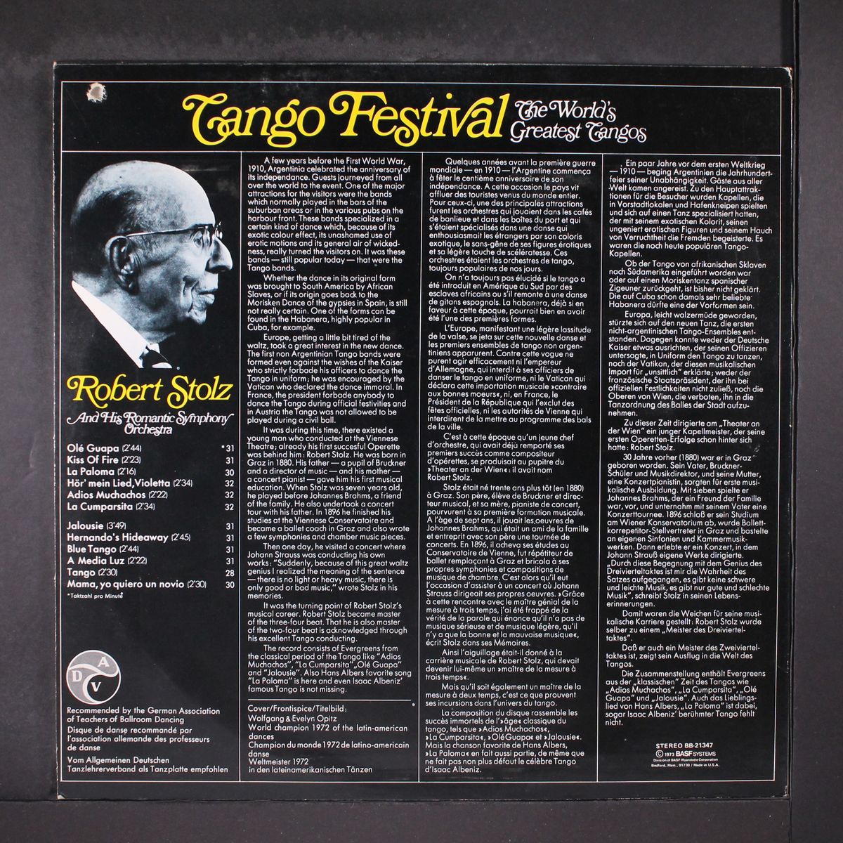 tango festival by ROBERT STOLZ