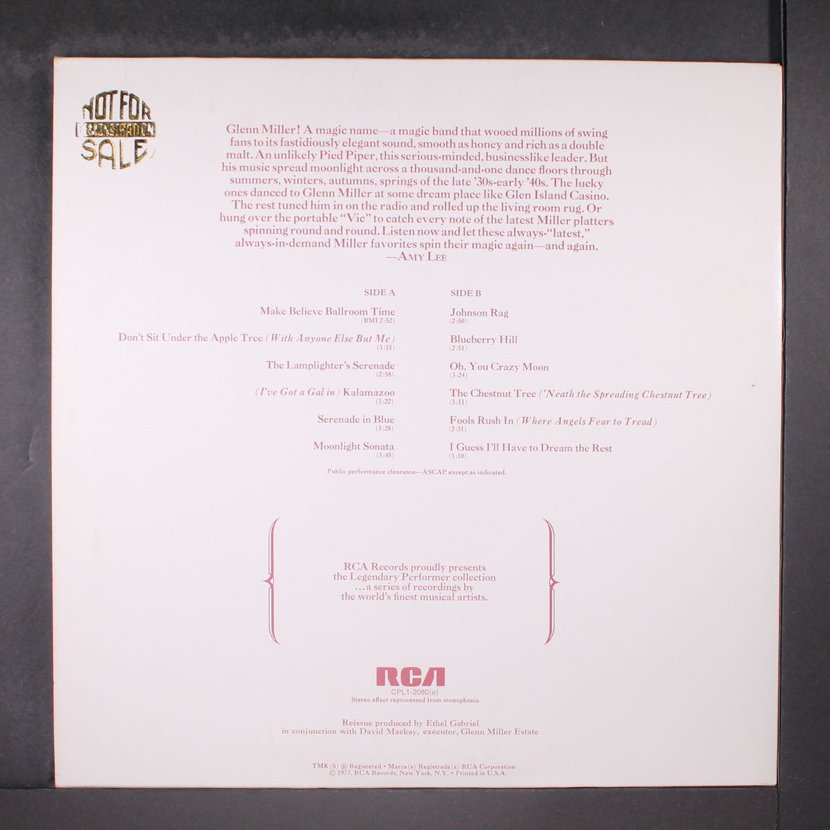 a legendary performer, vol. 2 by GLENN MILLER