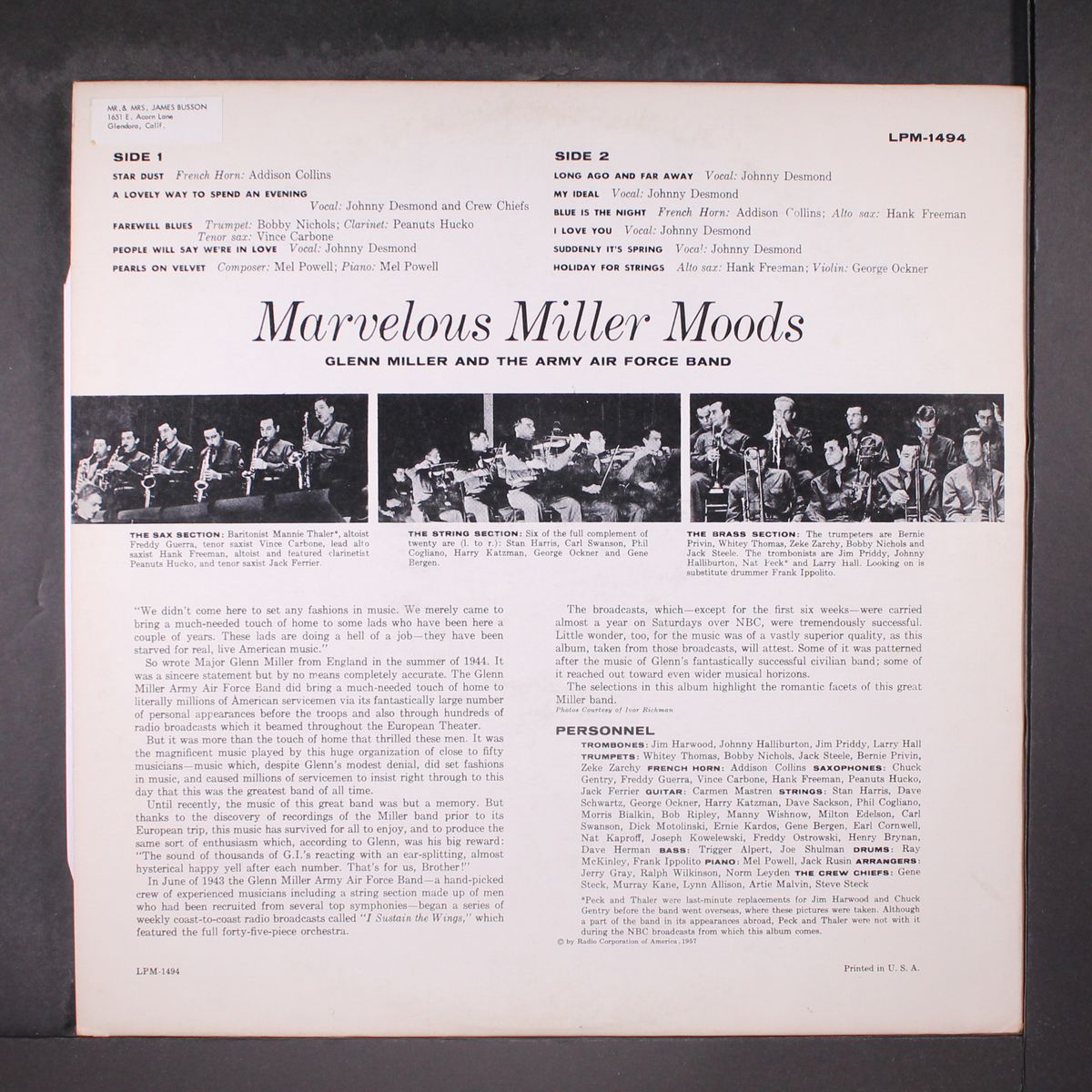 marvelous miller moods by GLENN MILLER