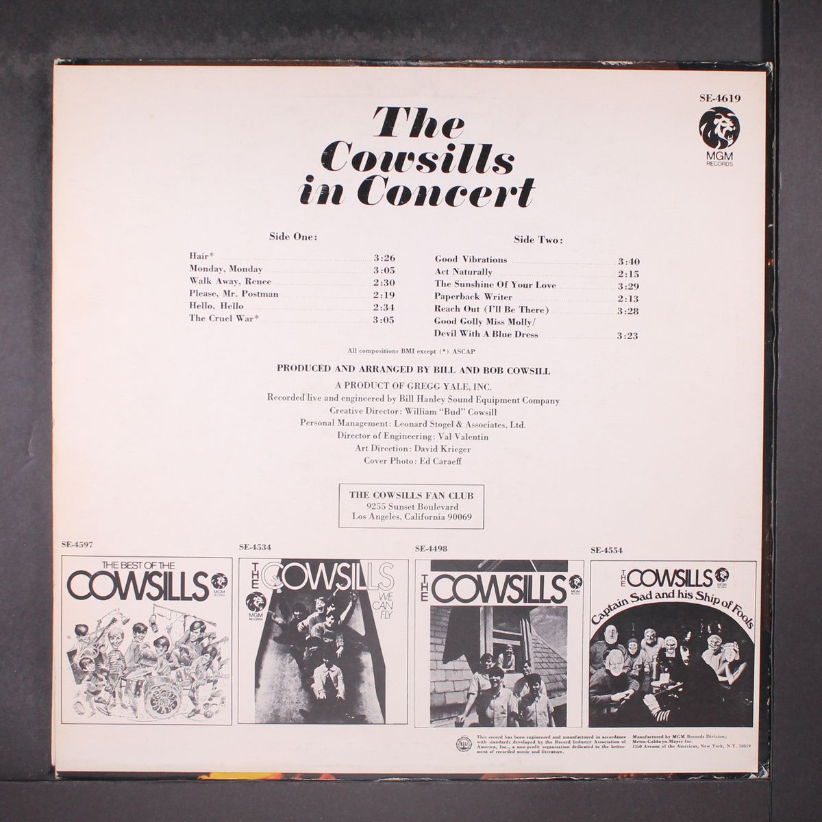 in concert by COWSILLS