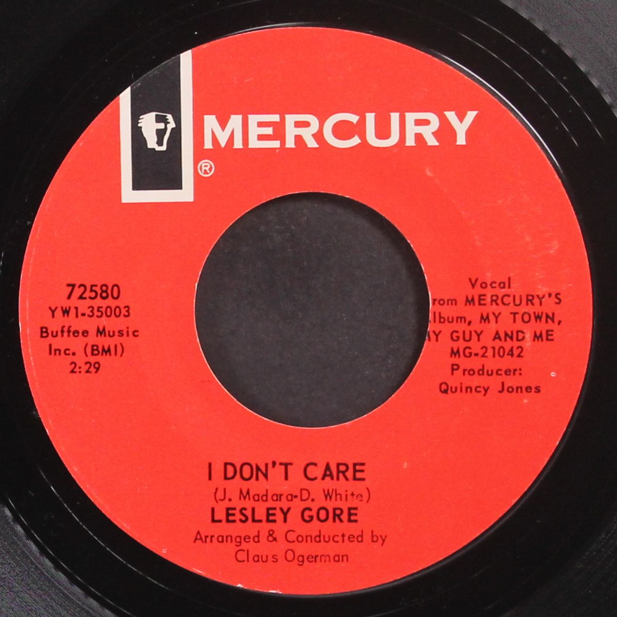 i don't care / off and running by LESLEY GORE