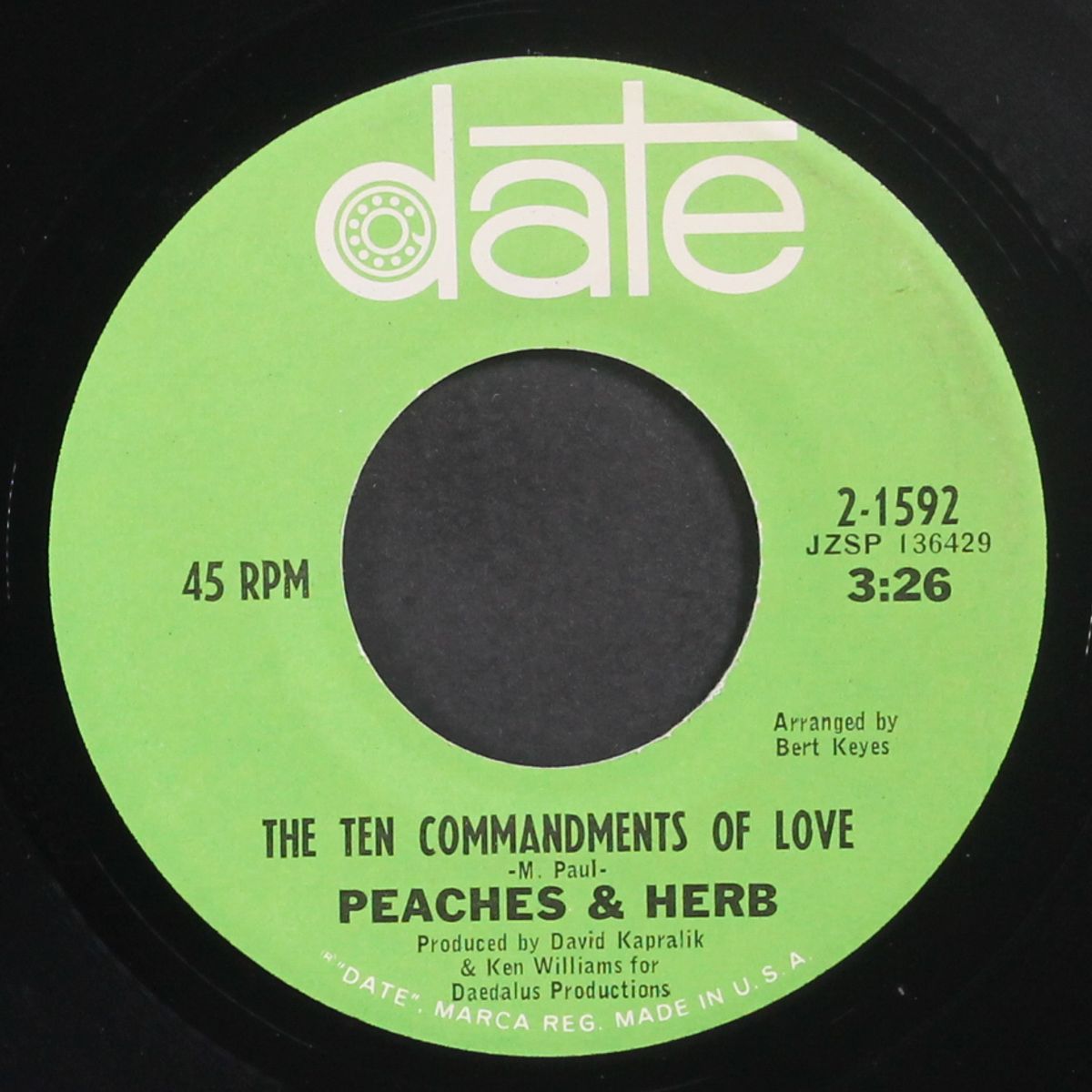 the ten commandments of love by PEACHES & HERB
