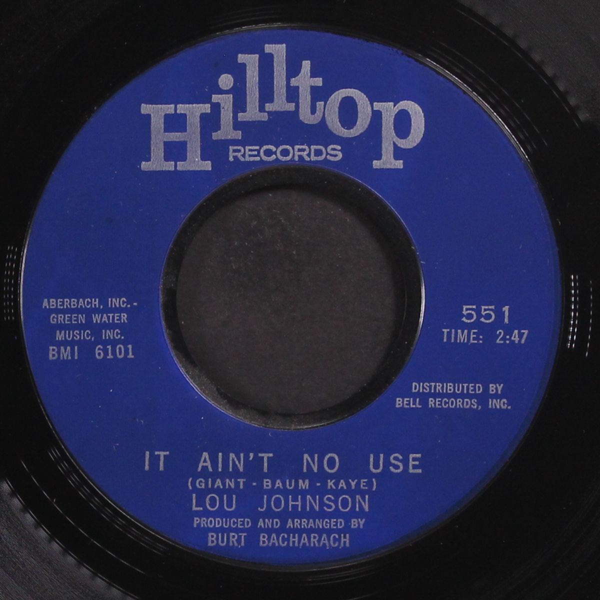 it ain't no use / this night by LOU JOHNSON