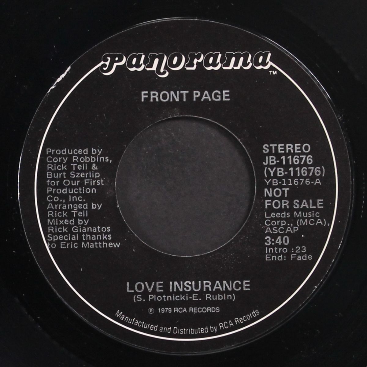 you got my love / love insurance by FRONT PAGE