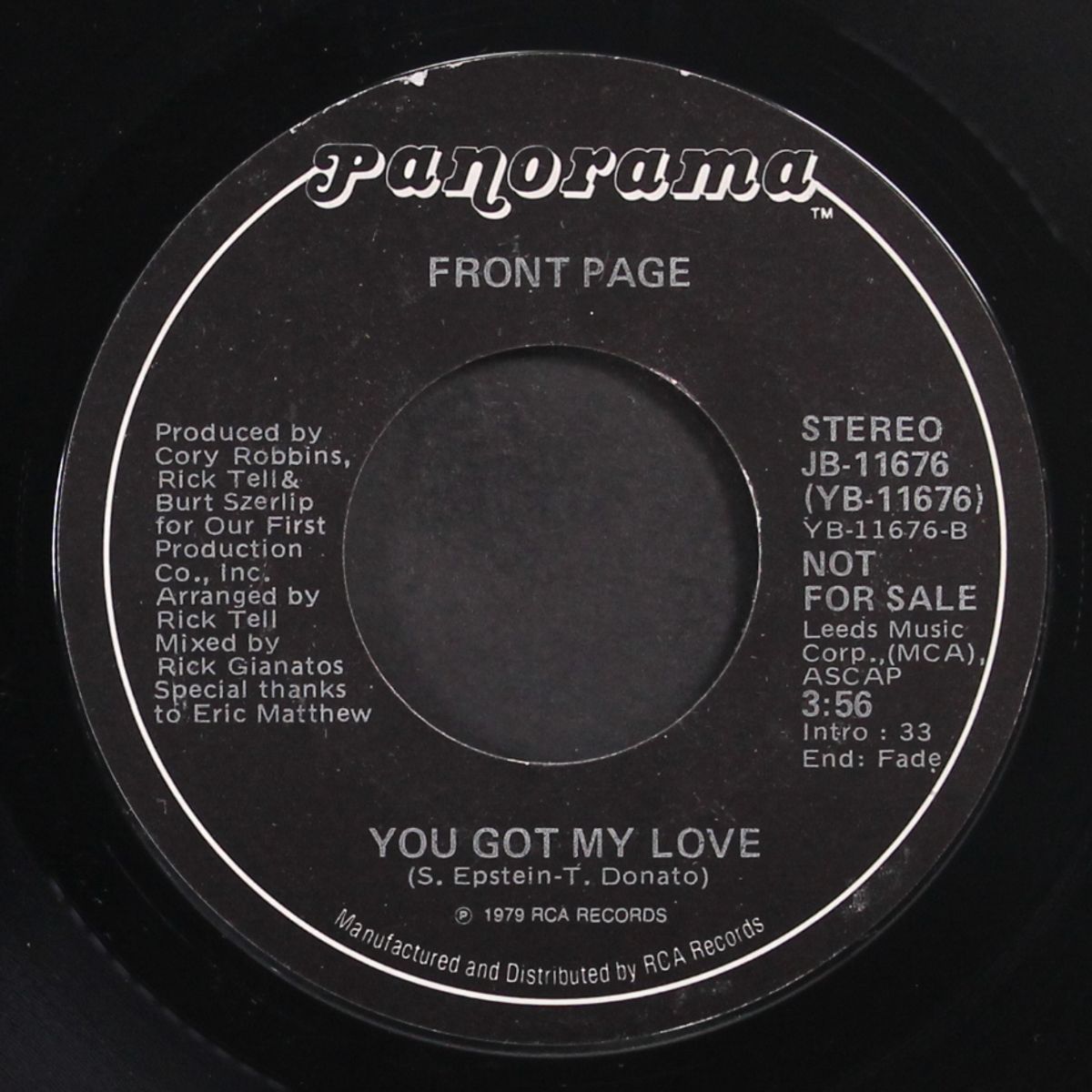 you got my love / love insurance by FRONT PAGE