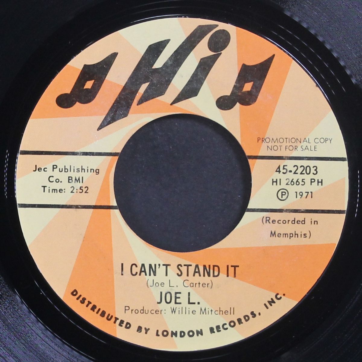 let me know / i can't stand it by JOE L.