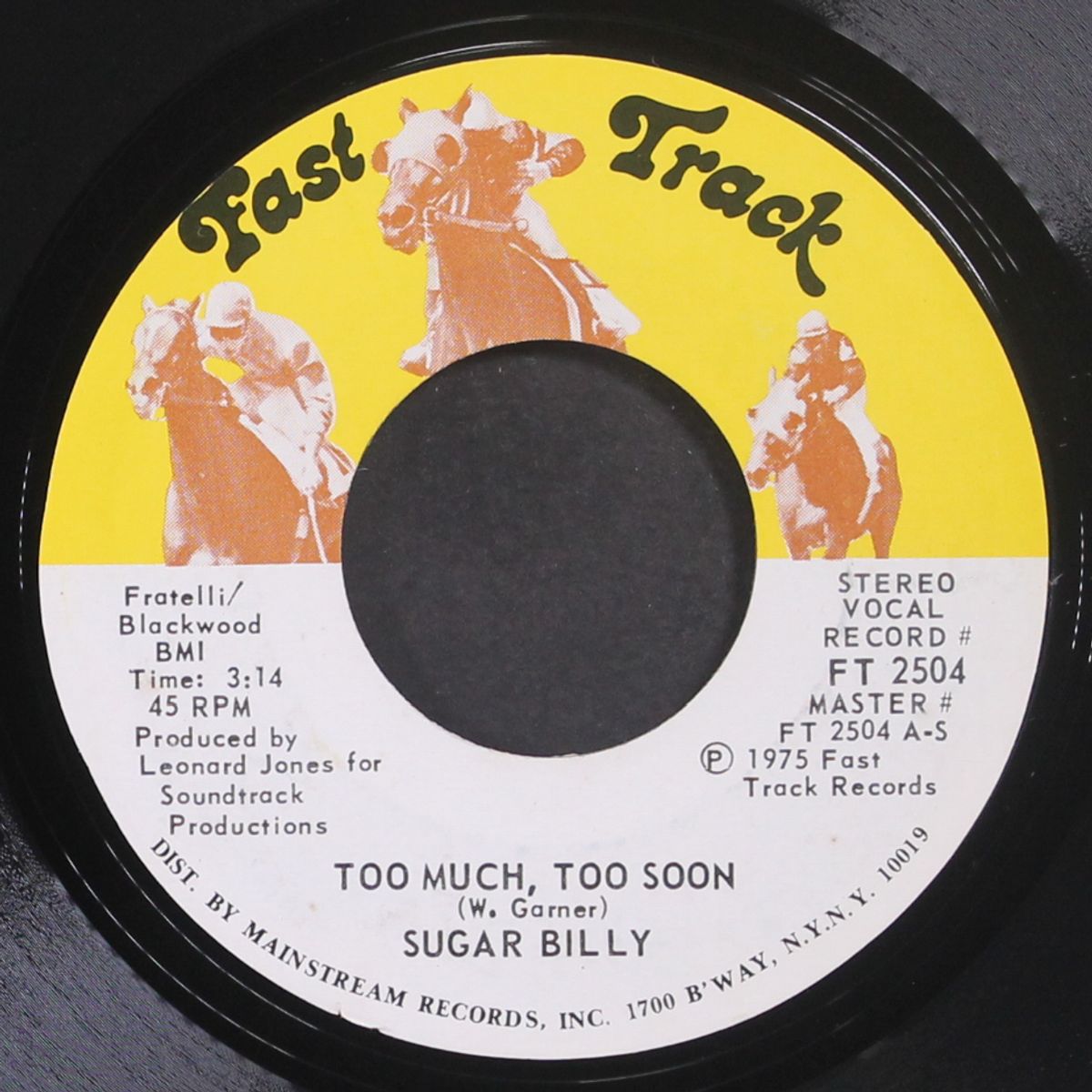 too much, too soon / love bug by SUGAR BILLY