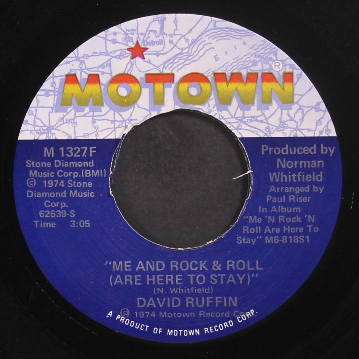 me and rock & roll / smiling faces by DAVID RUFFIN