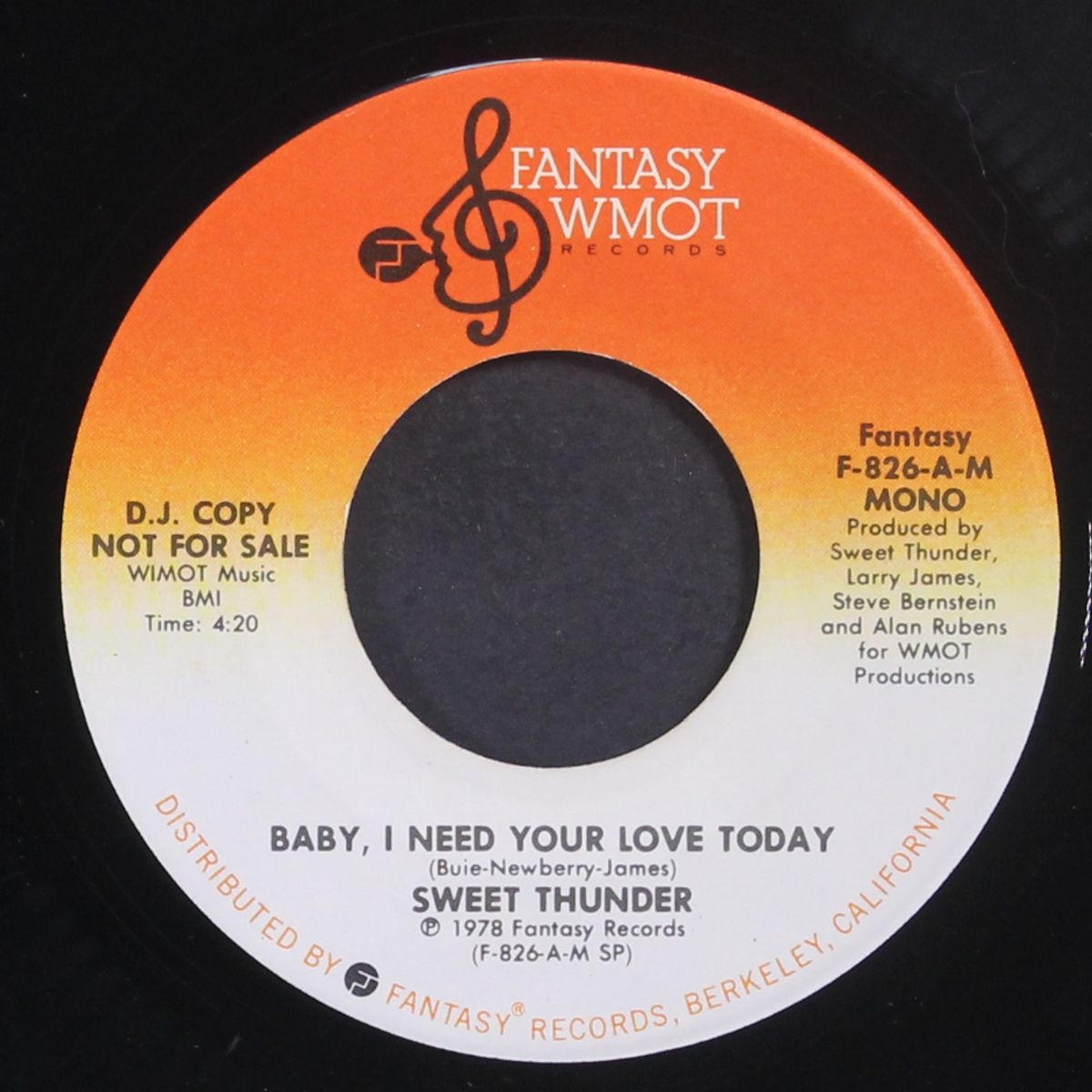 baby, i need your love today / mono by SWEET THUNDER