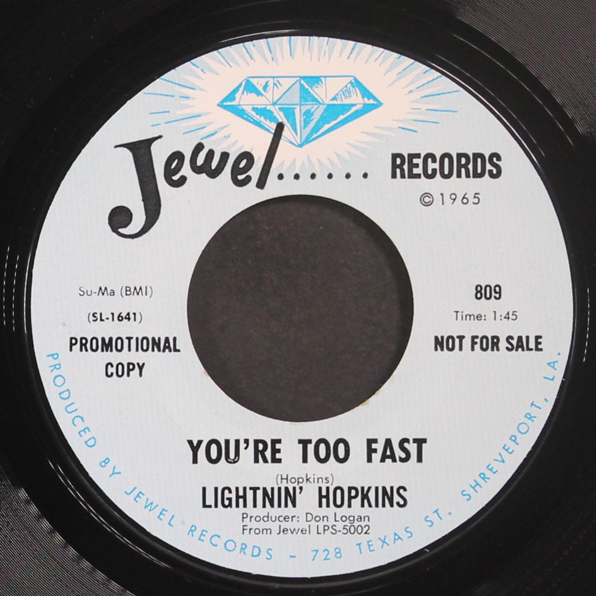 you're too fast / i'm comin' home by LIGHTNIN' HOPKINS