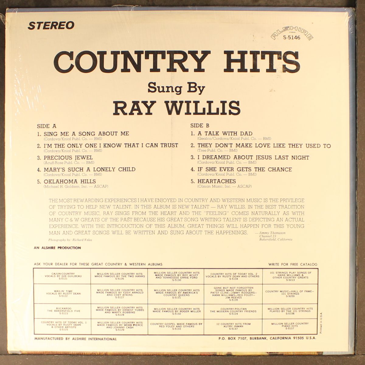 country hits by RAY WILLIS