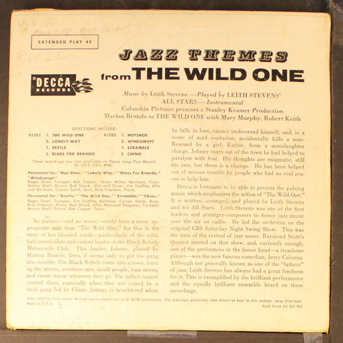 the wild one by LEITH STEVENS