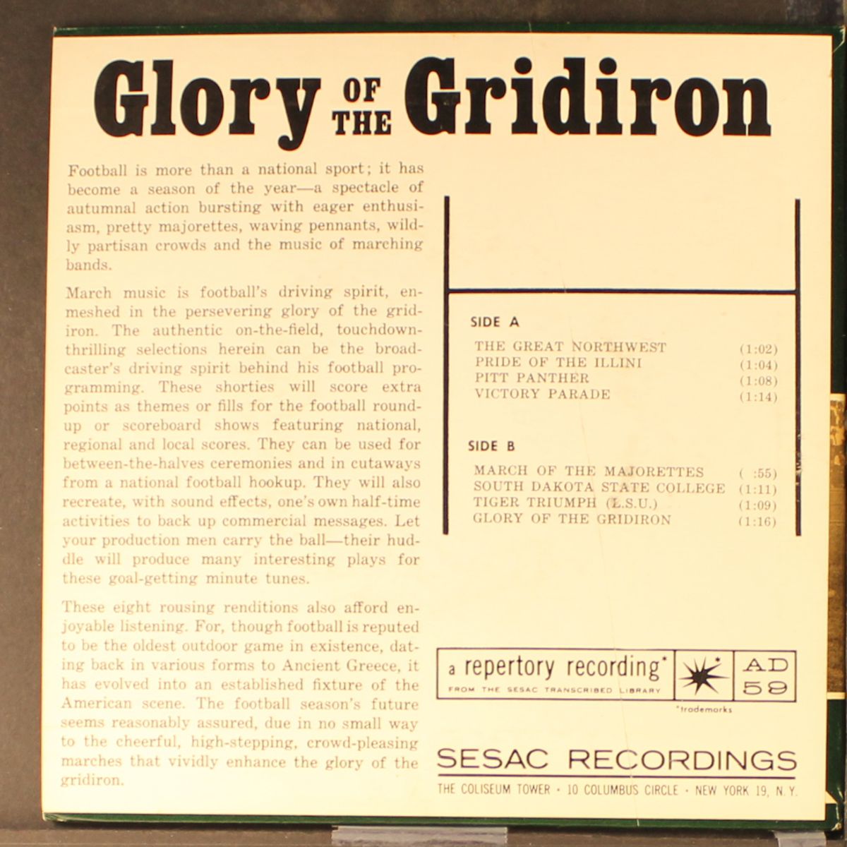 glory of the gridiron by UNKNOWN ARTIST