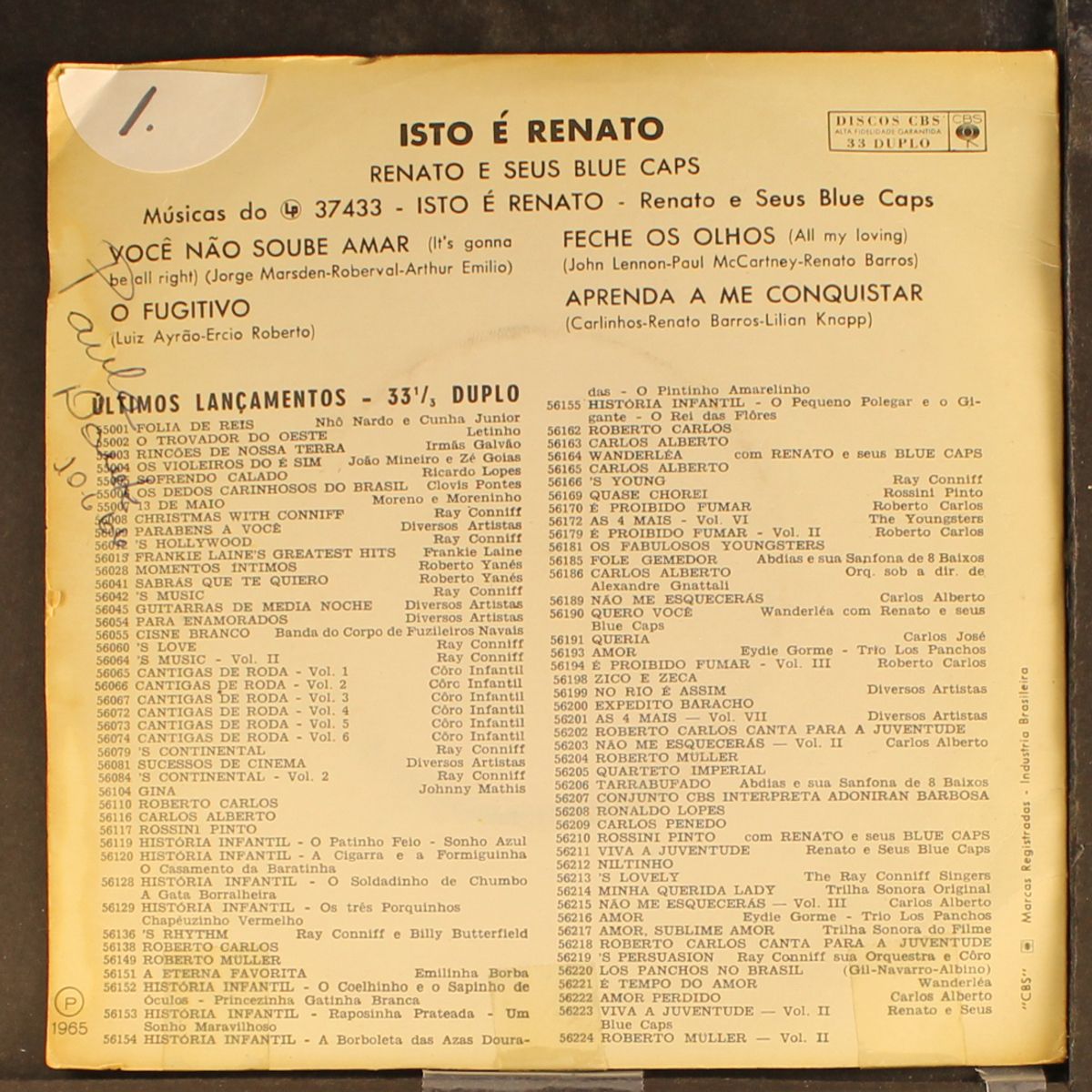 isto e renato by RENATO E SEUS BLUE CAPS