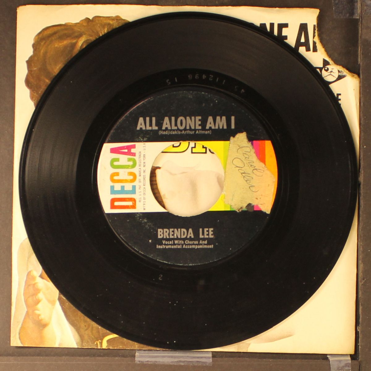 all alone am i / save all your lovin' for me by BRENDA LEE