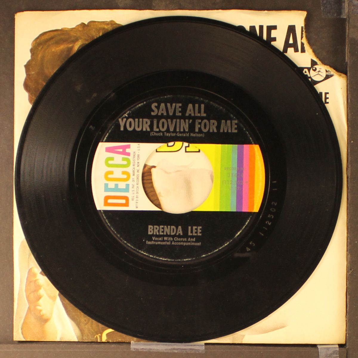 all alone am i / save all your lovin' for me by BRENDA LEE