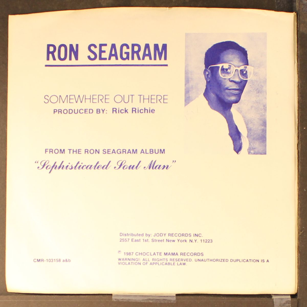 somewhere out there by RON SEAGRAM