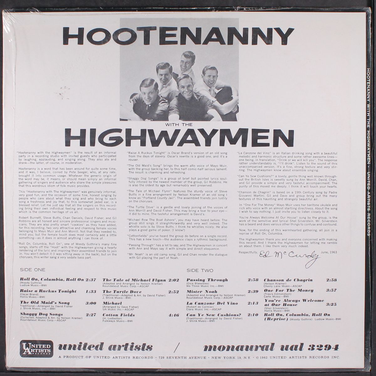 hootenanny with by HIGHWAYMEN
