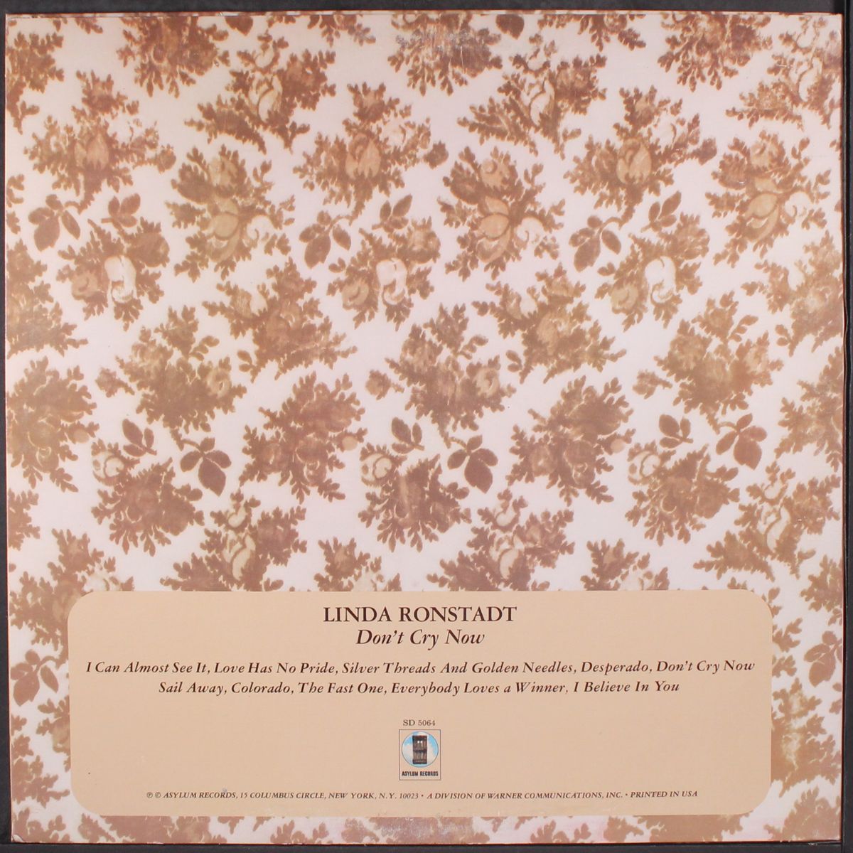 don't cry now by LINDA RONSTADT