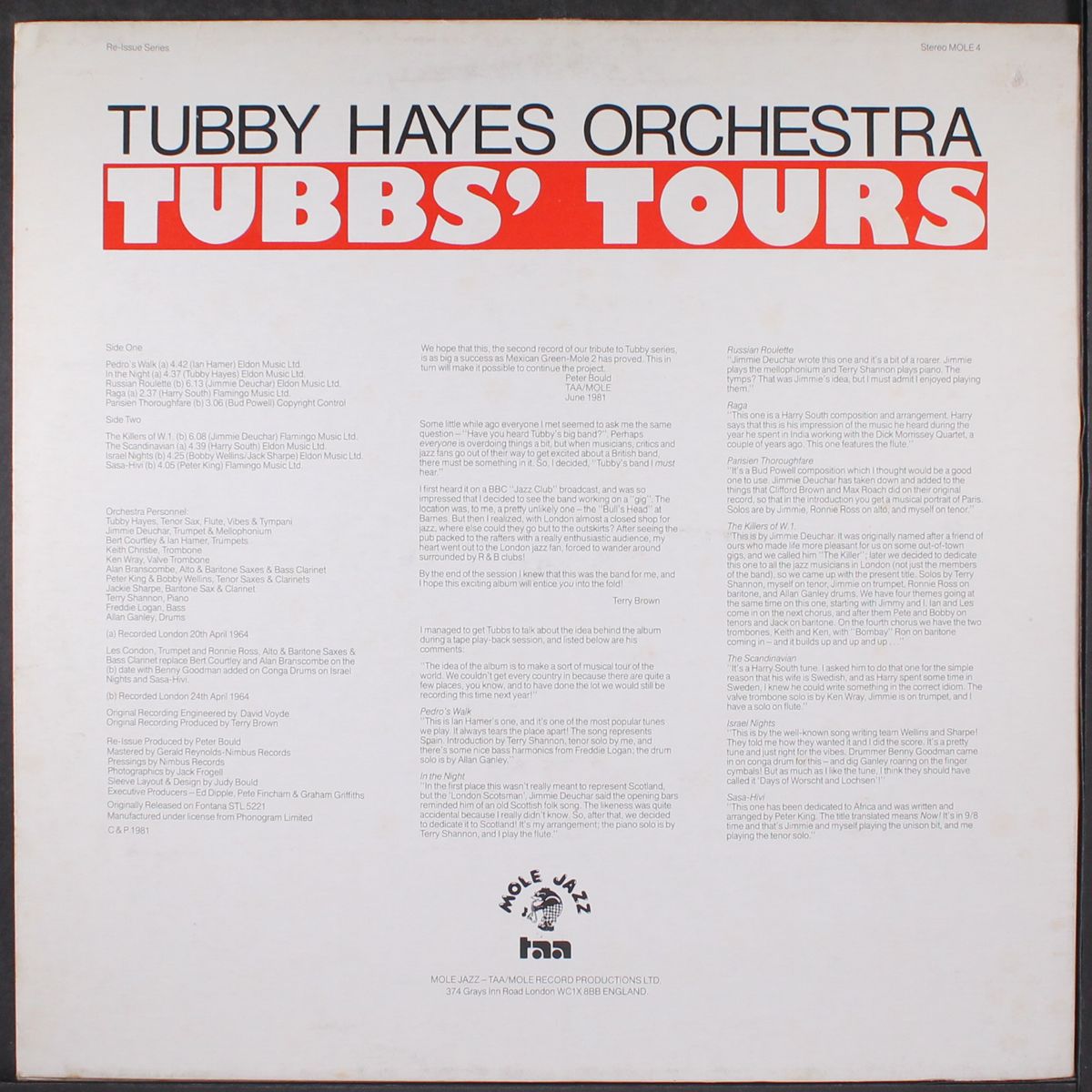 tubb's tours by TUBBY HAYES
