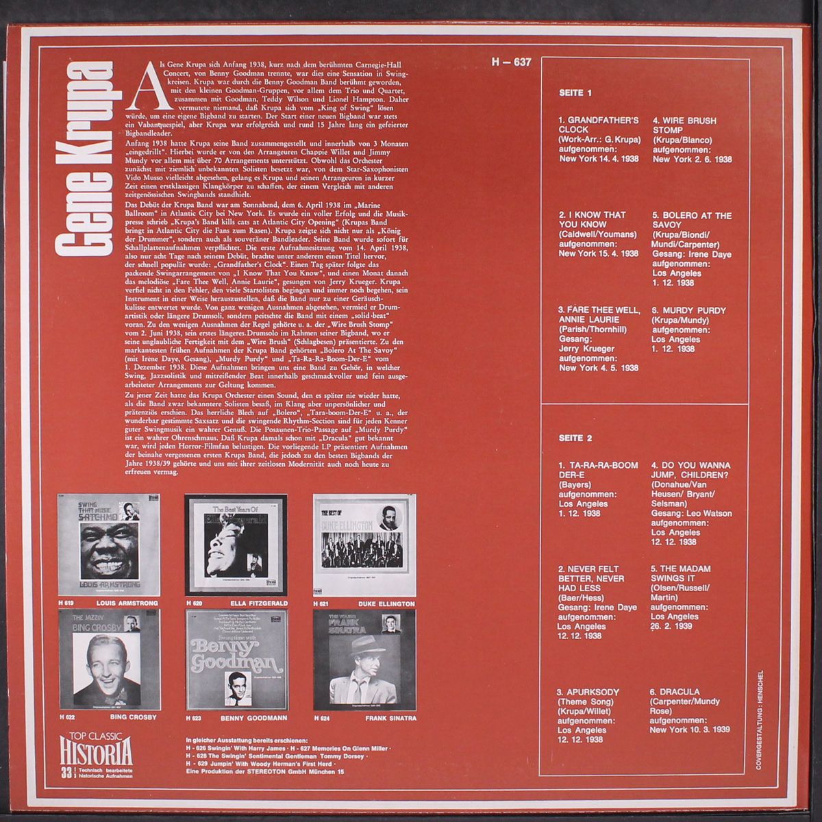 1938-1939 by GENE KRUPA