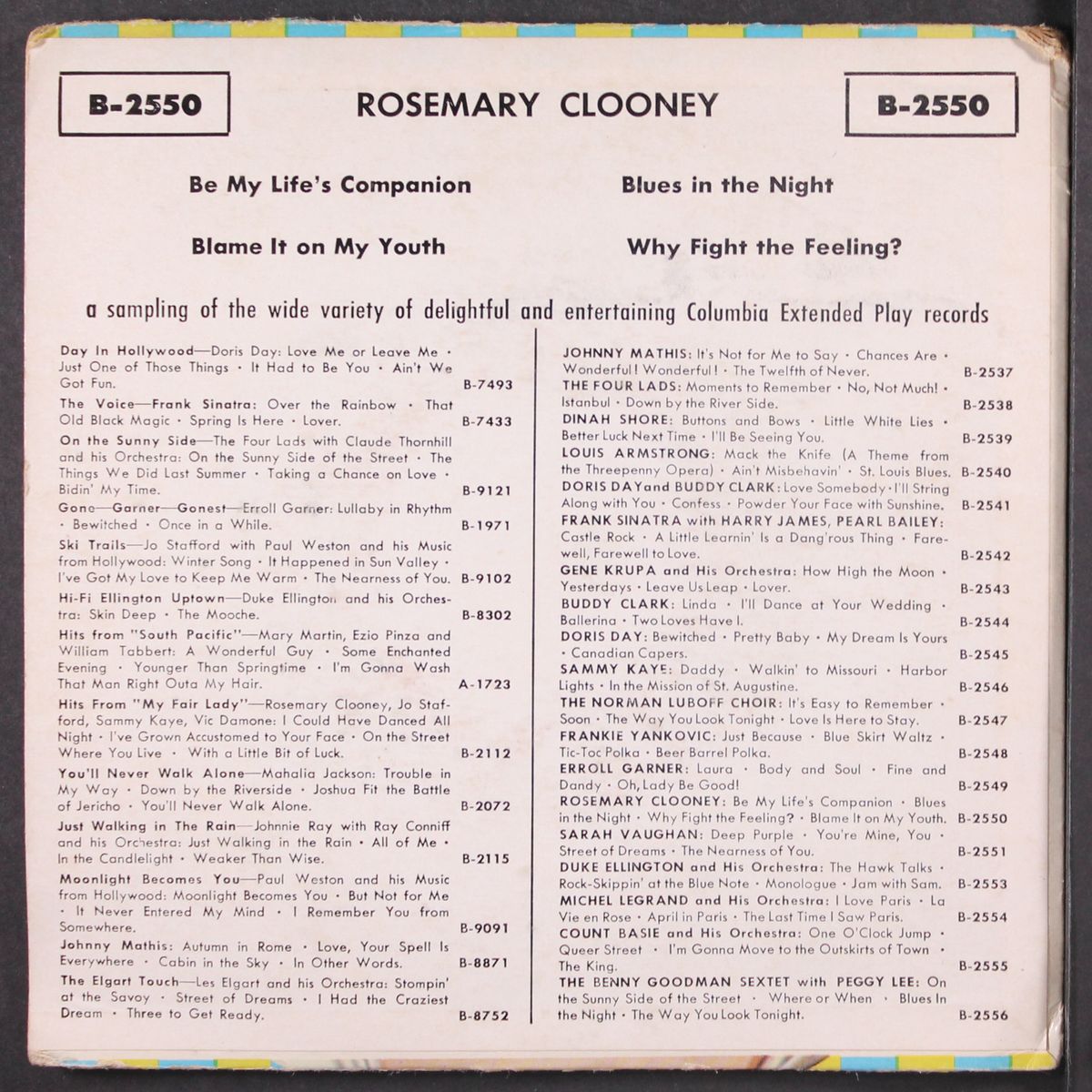 rosemary clooney by ROSEMARY CLOONEY