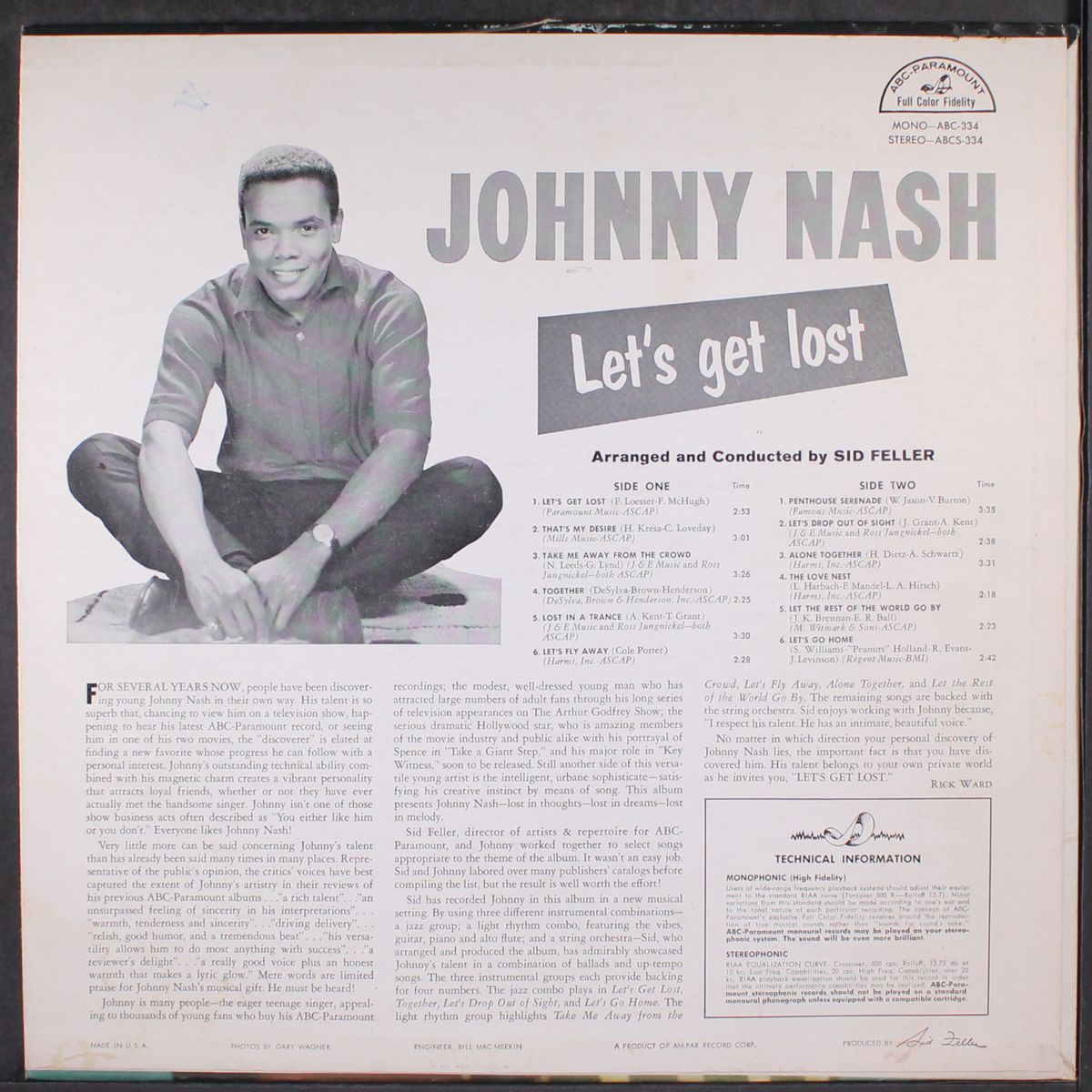 let's get lost by JOHNNY NASH