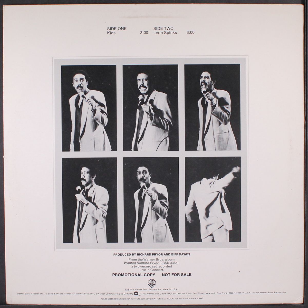wanted - live in concert by RICHARD PRYOR