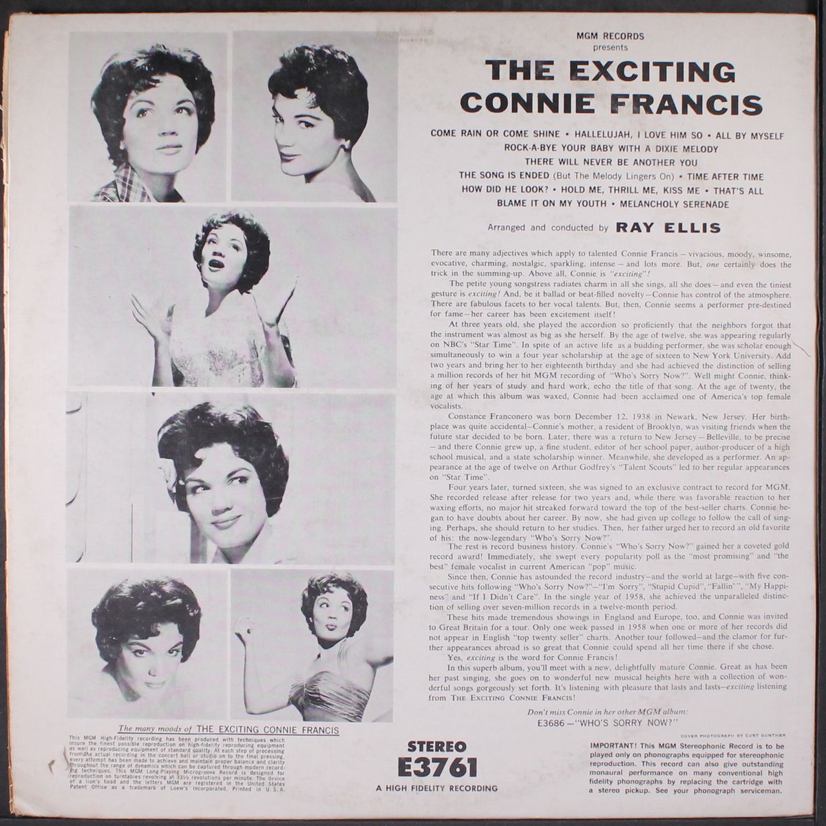 the exciting by CONNIE FRANCIS