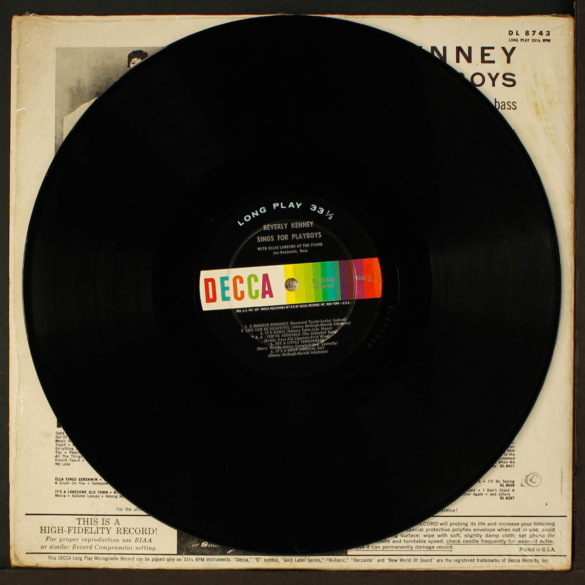 sings for playboys by BEVERLY KENNEY