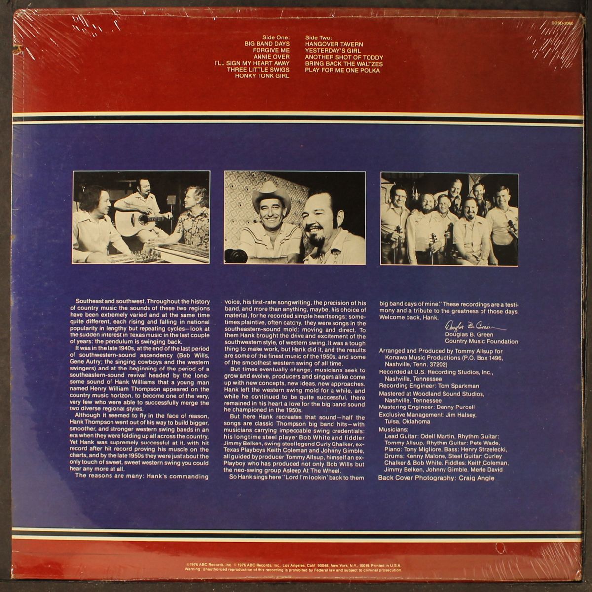 back in the swing of things by HANK THOMPSON