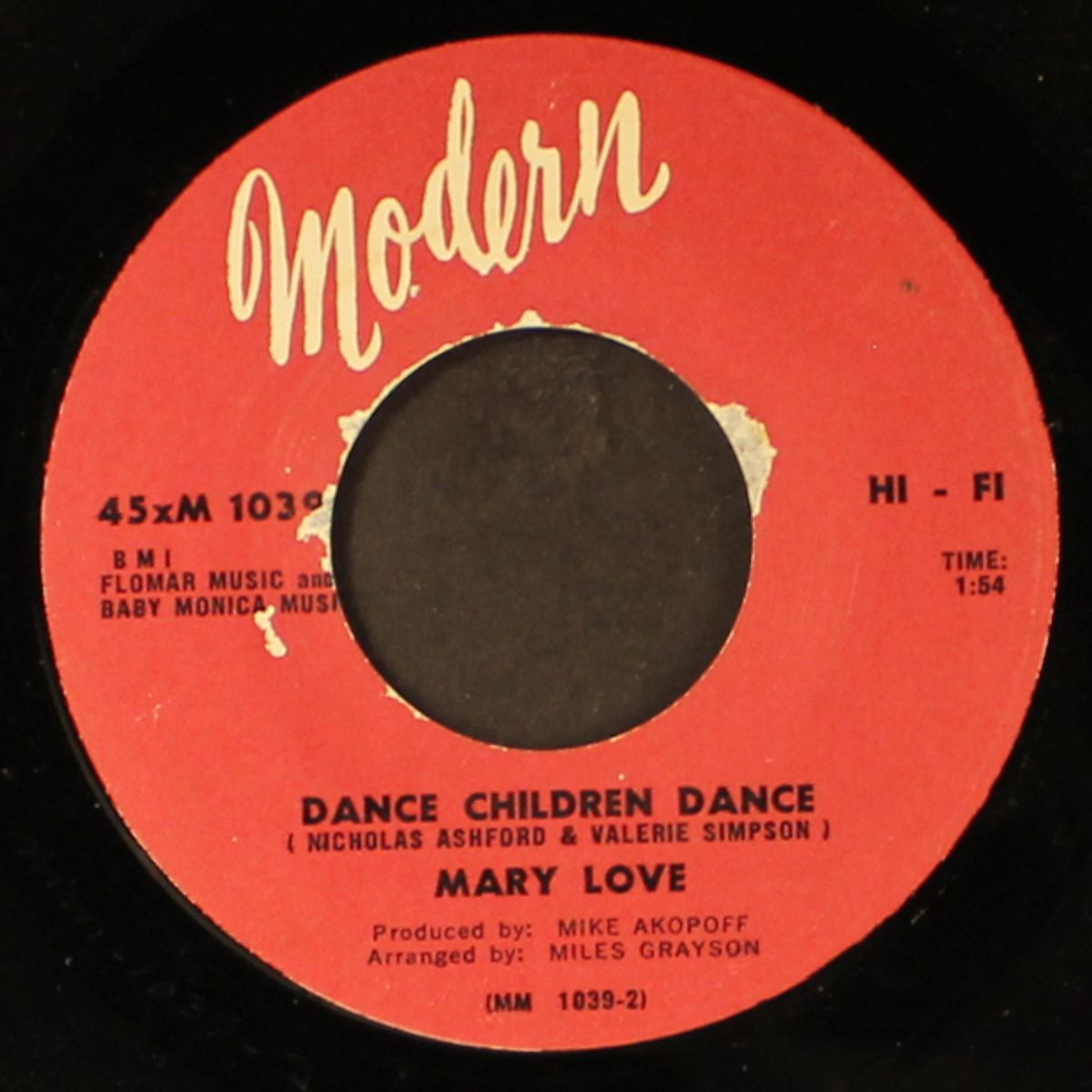 dance children dance / talkin' about my man by MARY LOVE