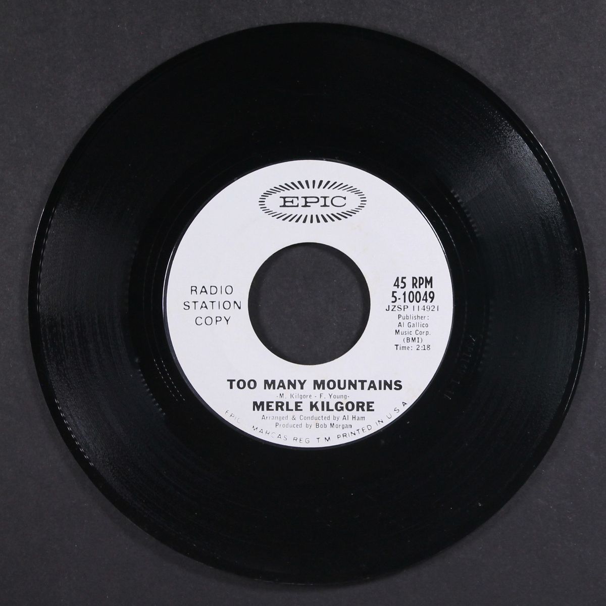 nevada smith / to many mountains by MERLE KILGORE