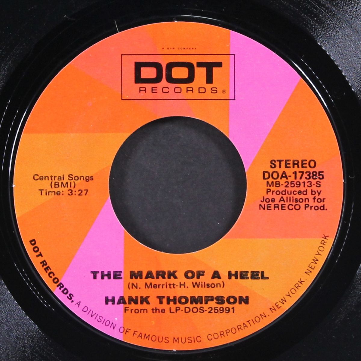 the mark of a heel / promise her anything by HANK THOMPSON