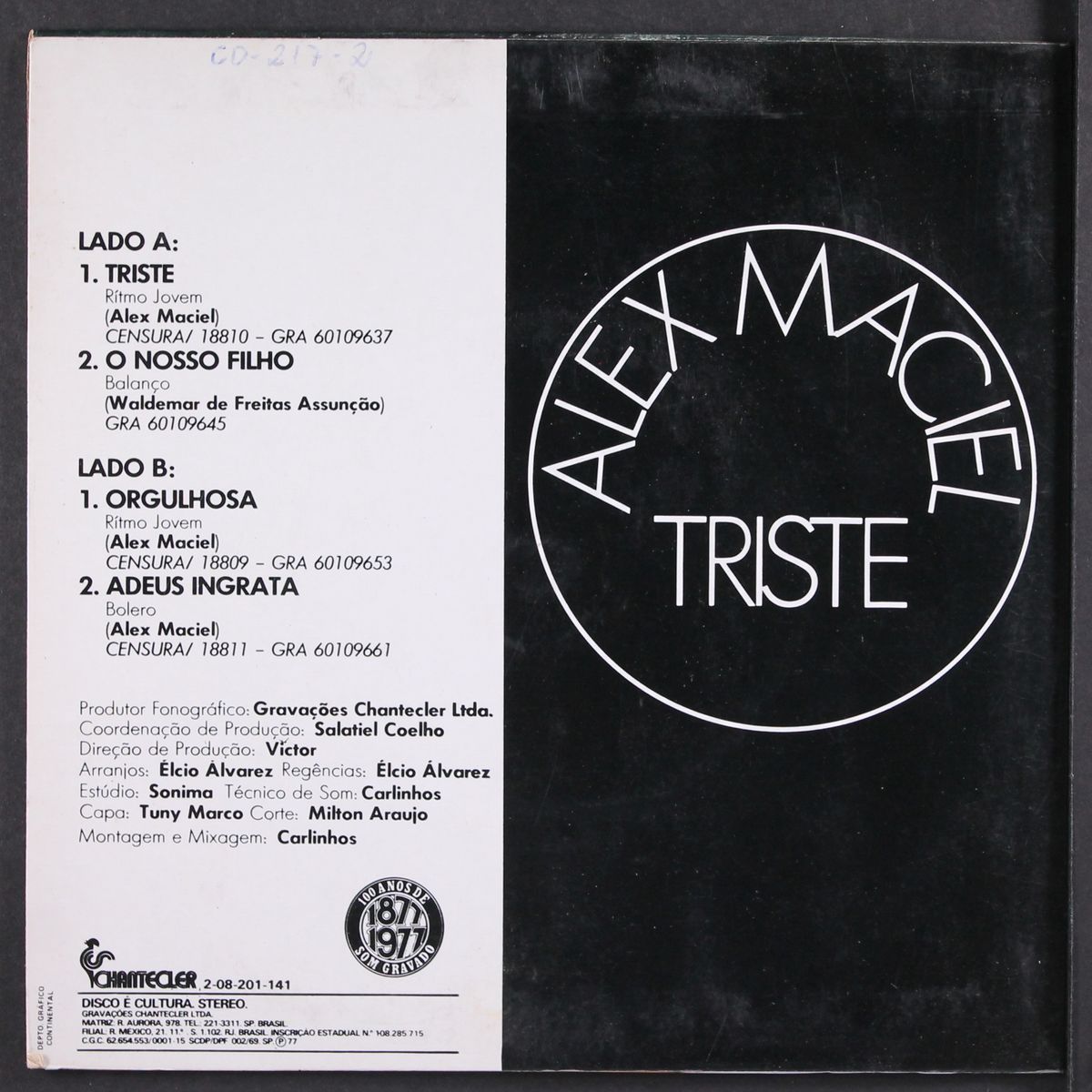triste / o nosso filho / orgulhosa / adeus ingrata by ALEX MACIEL