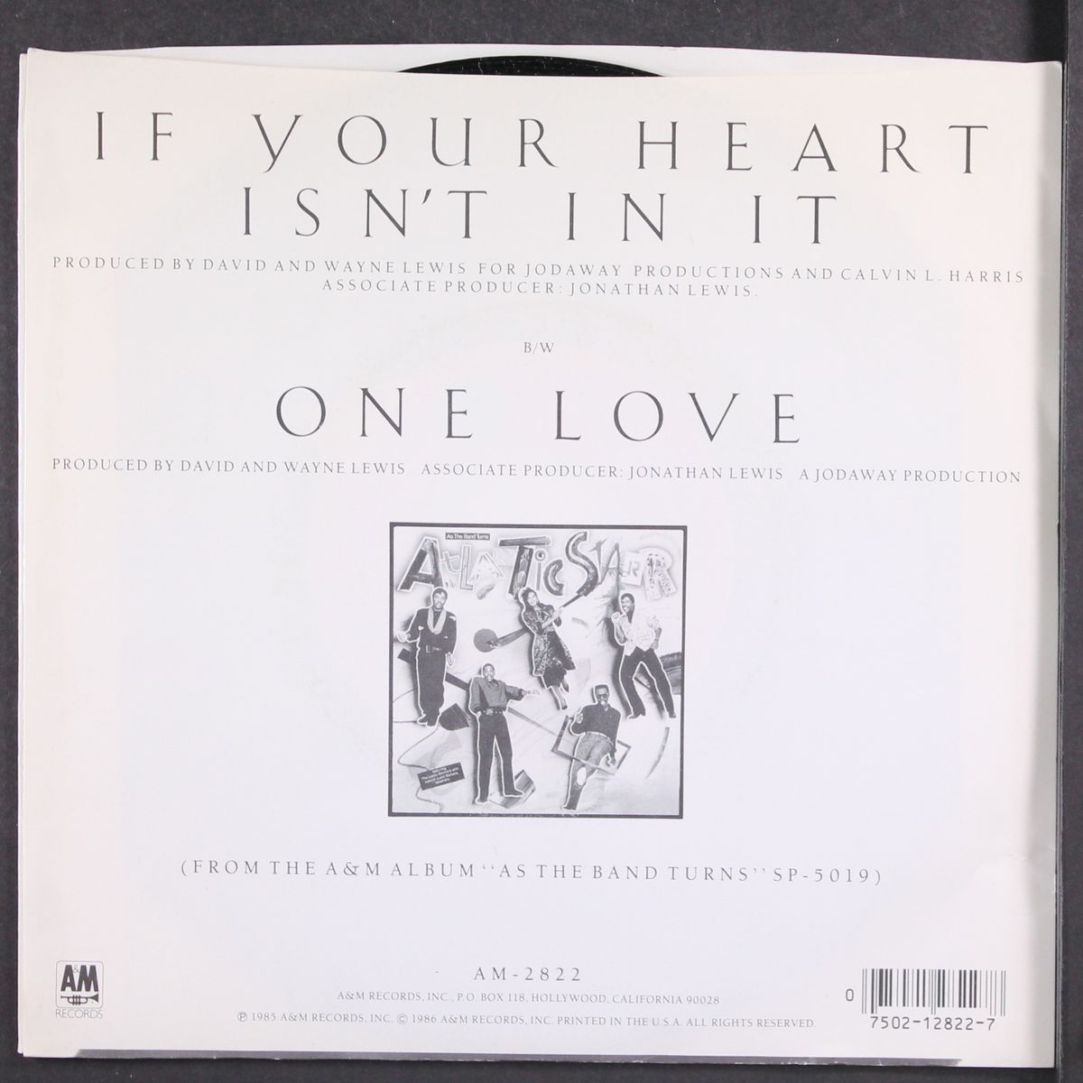 if your heart isn't in it / one love by ATLANTIC STARR
