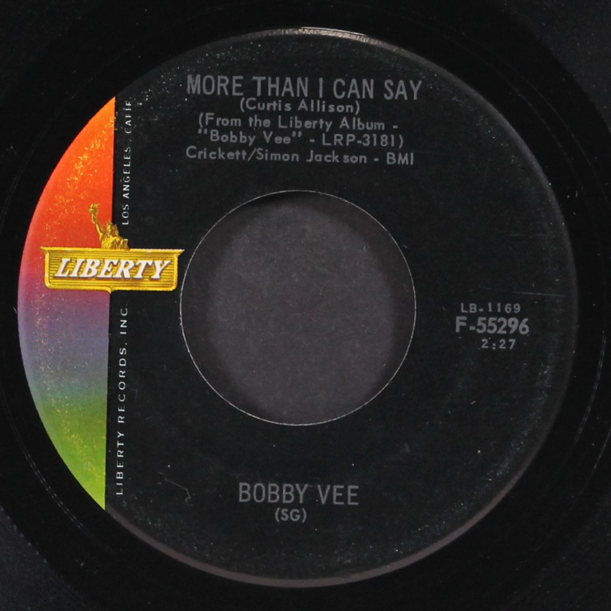 stayin' in / more than i can say by BOBBY VEE