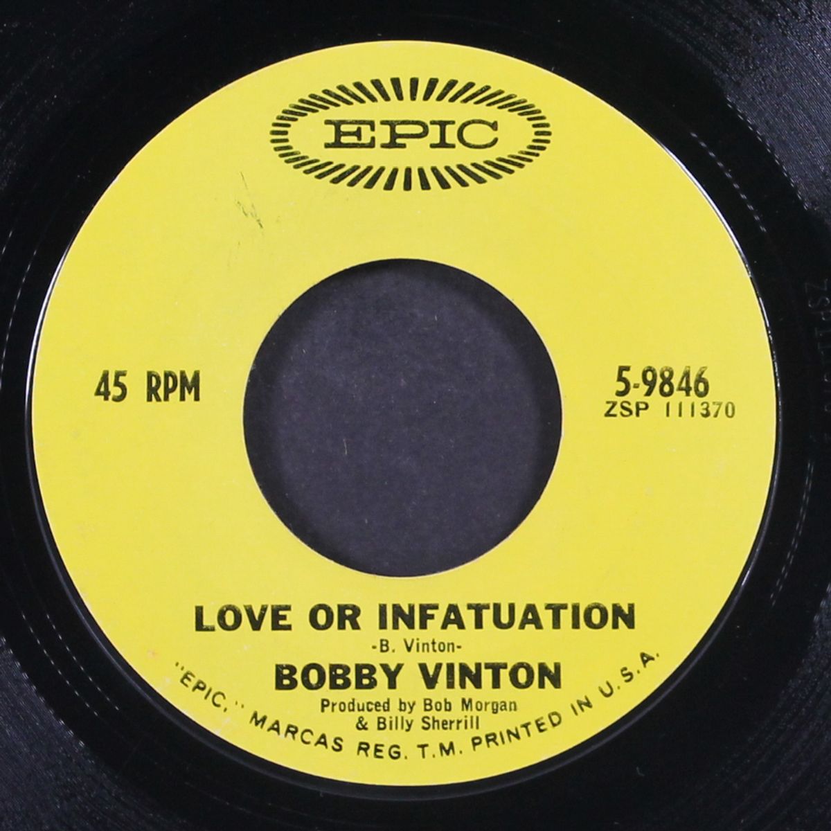 what color (is a man) / love or infatuation by BOBBY VINTON