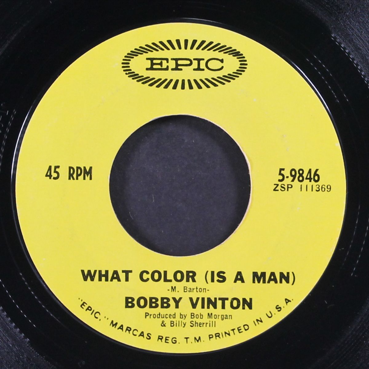 what color (is a man) / love or infatuation by BOBBY VINTON