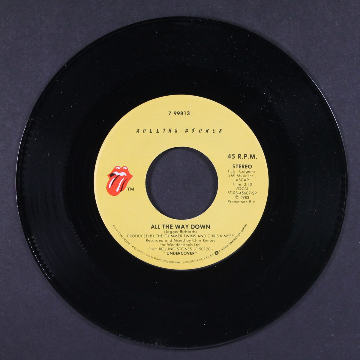 undercover of the night / all the way down by ROLLING STONES