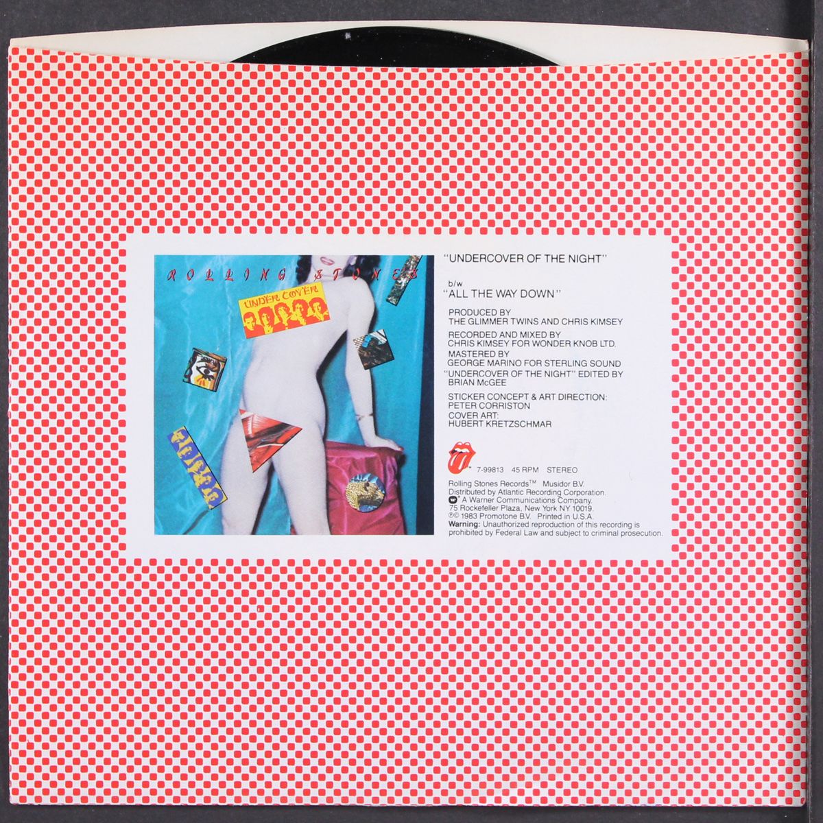 undercover of the night / all the way down by ROLLING STONES