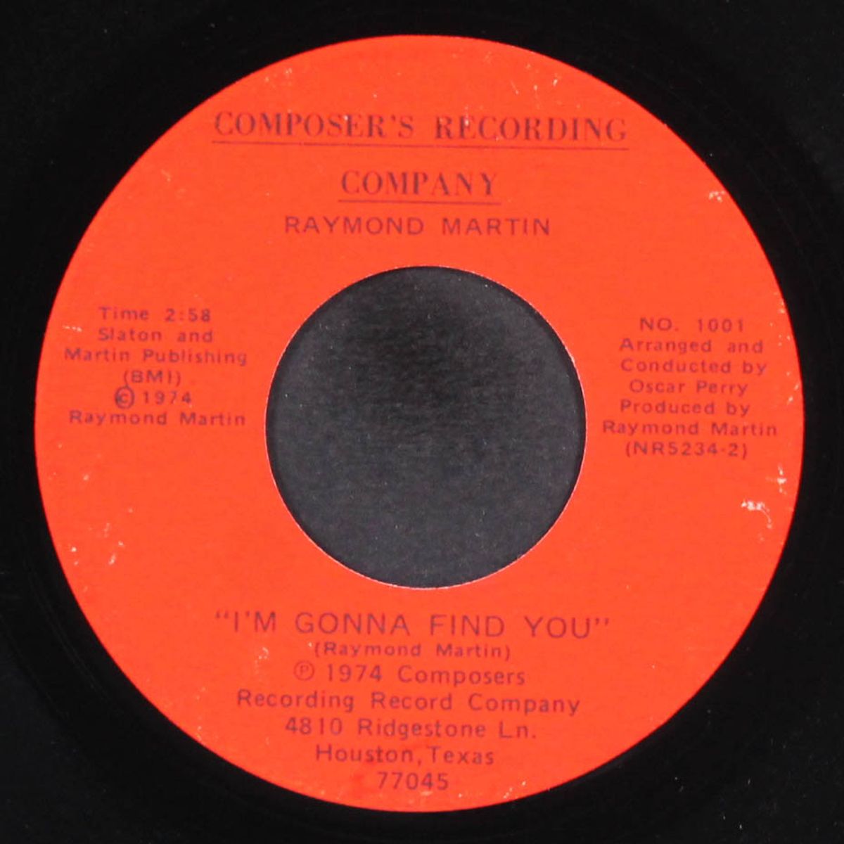 i'm guilty of loving you / i'm gonna find you by RAYMOND MARTIN