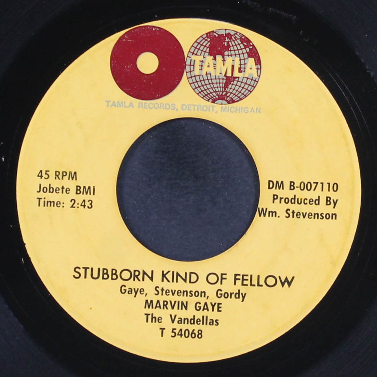 stubborn kind of fellow / it hurt me too by MARVIN GAYE